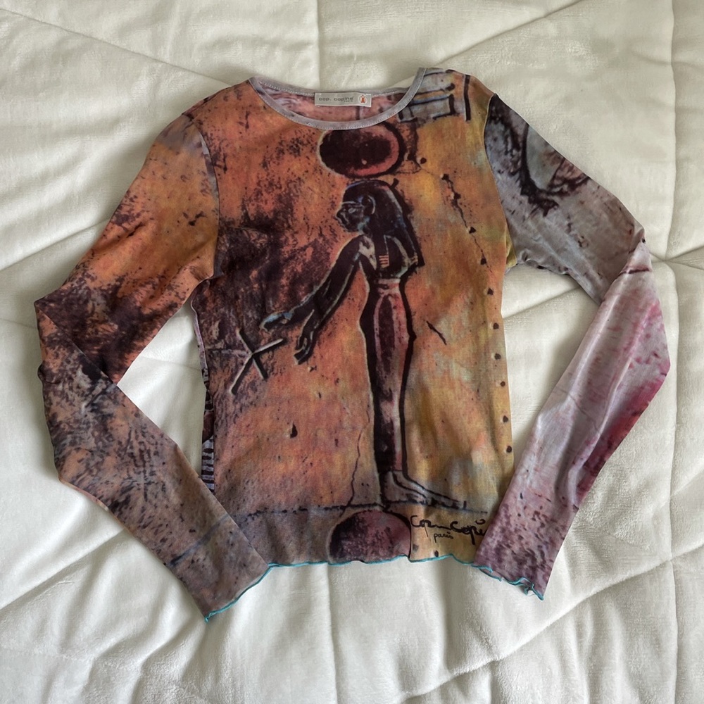 cop copine mesh top